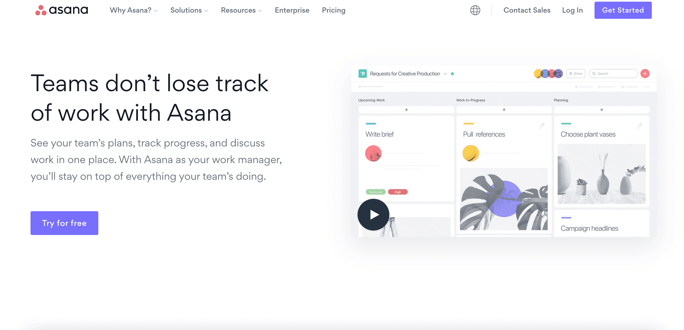 Asana, project management software