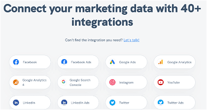 Whatagraph's integrations