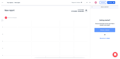 create a report from scratch