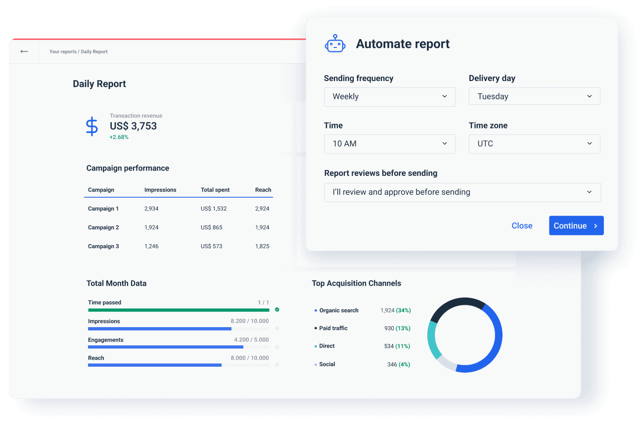 Make your Life Easier with a Daily Report Template | Whatagraph