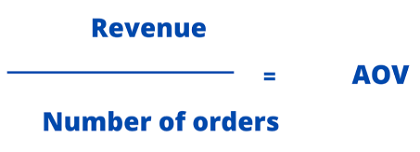 facebook Average order value formula