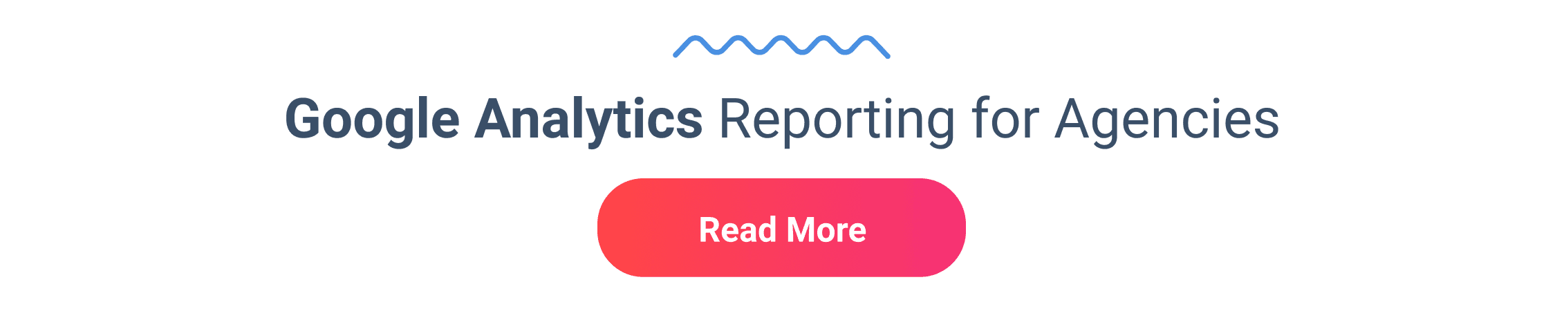 Google Analytics reporting for Agencies banner