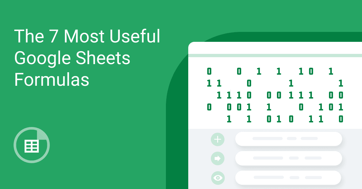 The 7 Most Useful Google Sheets Formulas | Whatagraph