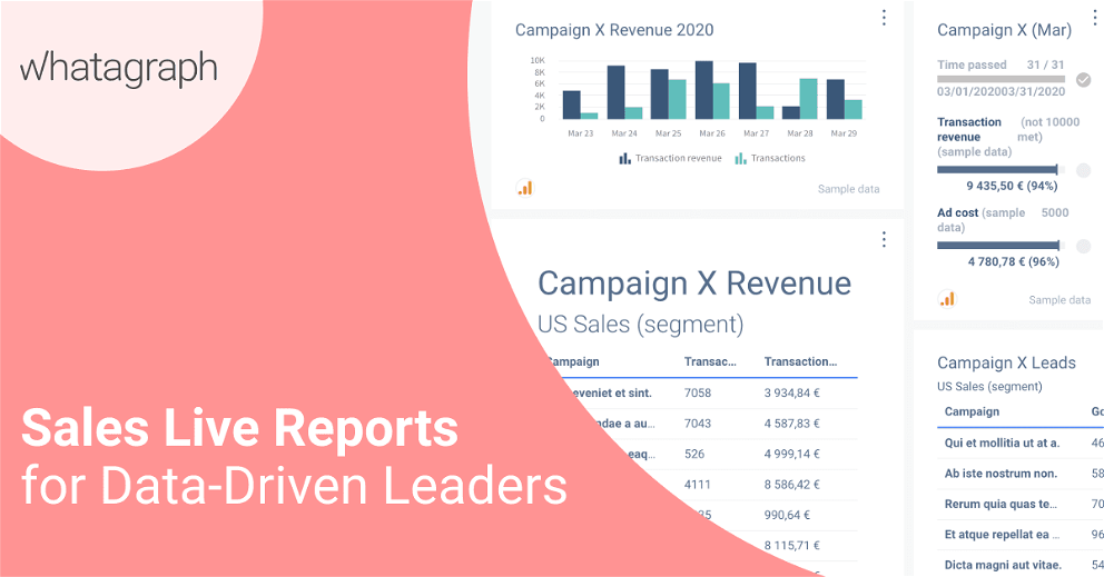 Sales Dashboard (Live Reports) to Achieve More Goals