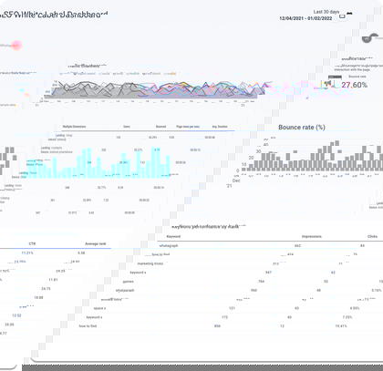 One of the most popular SEO dashboards is the SEO White Label Dashboard. 