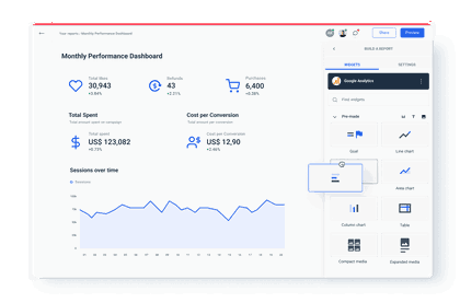 Keep Track of Metrics Performance with Small Business Dashboard