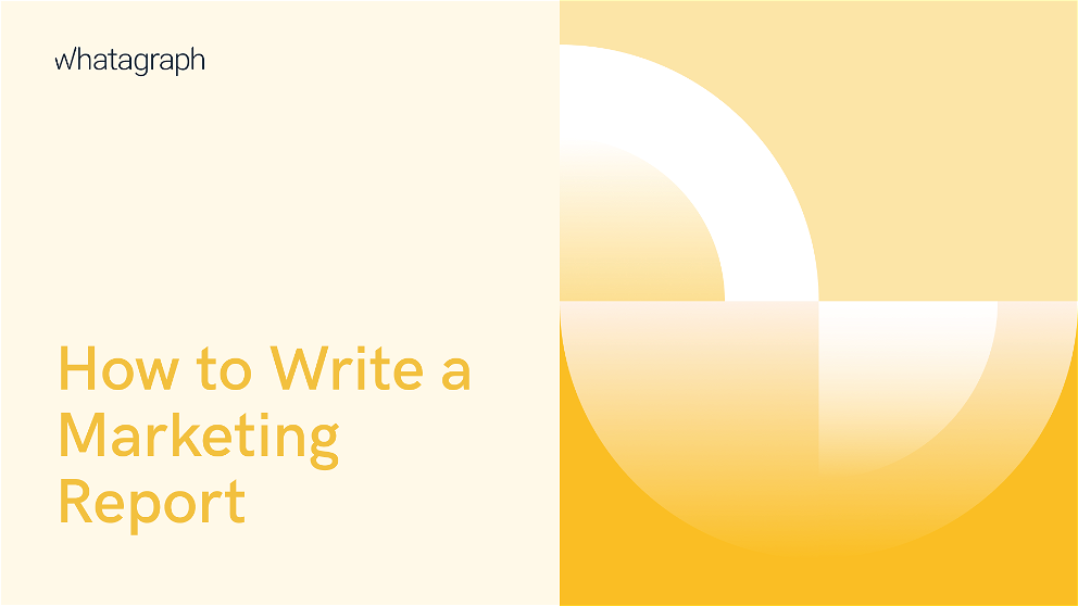 How to write a marketing report cover image